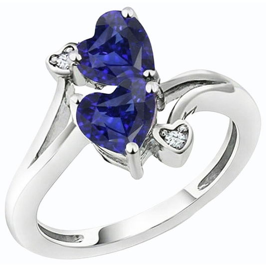 naturel heart diamant 3.25carats bague angle de côté