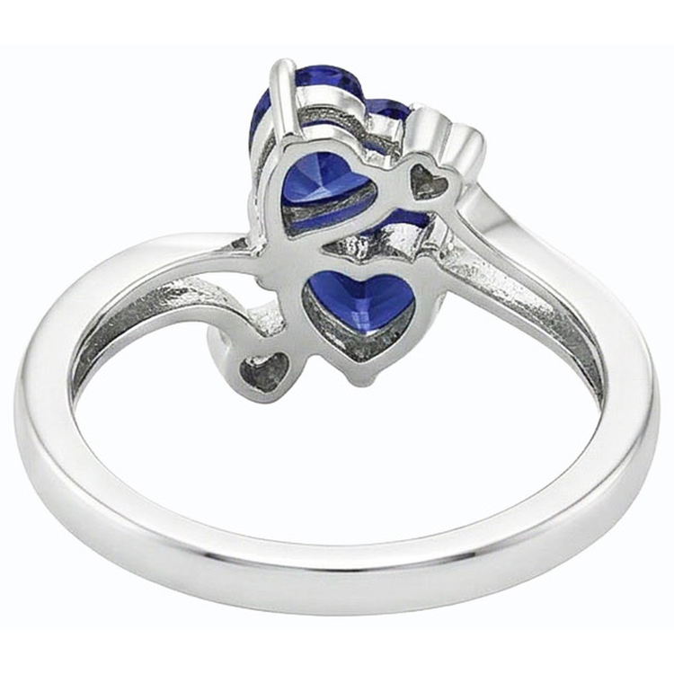 naturel heart diamant 3.25carats bague vue de profil