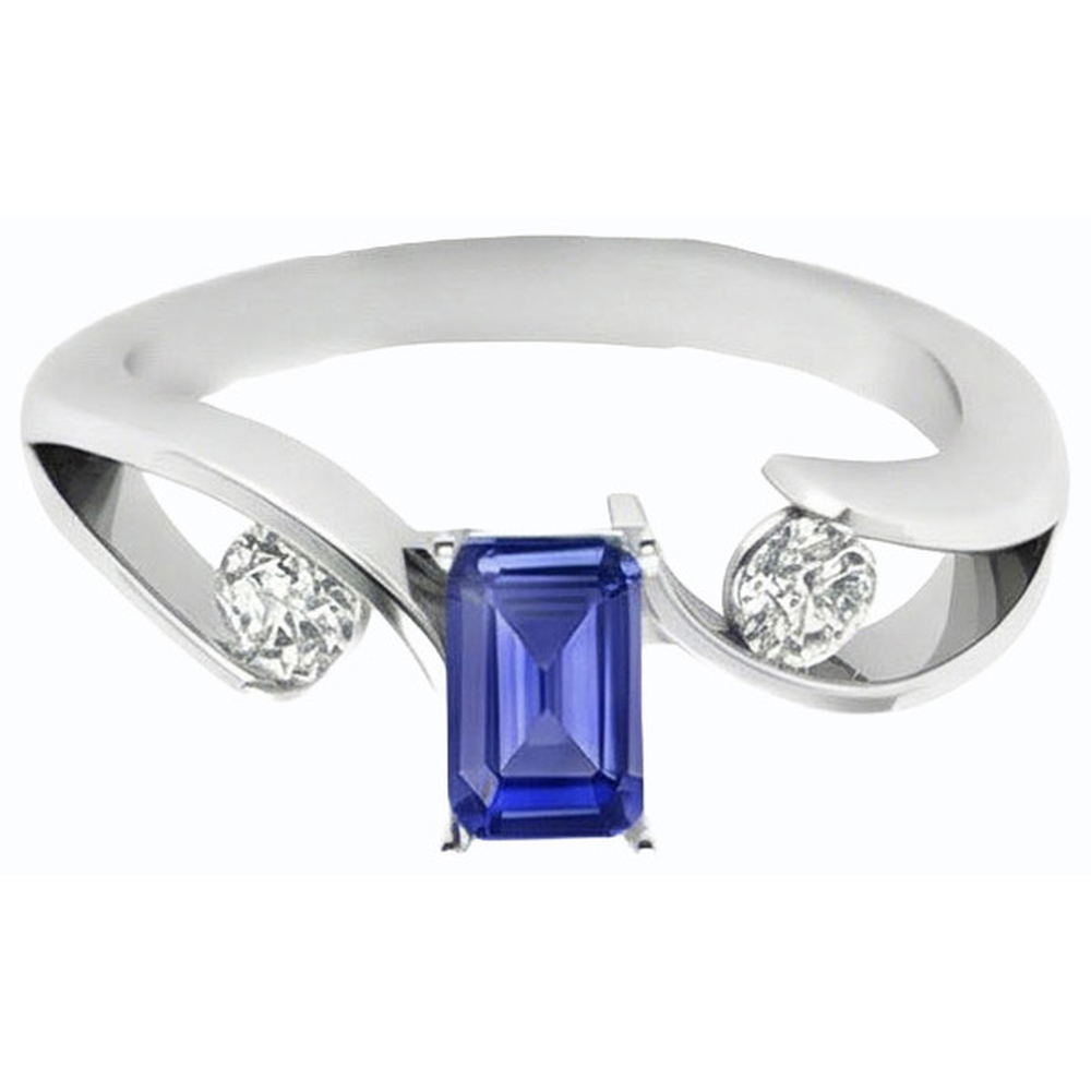 naturel diamant 1.75carats bague angle de côté