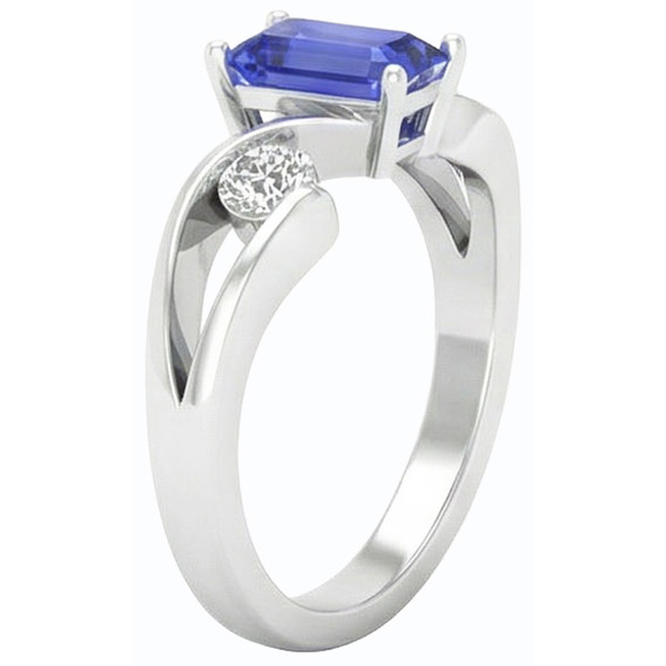 naturel diamant 1.75carats bague détail rapproché