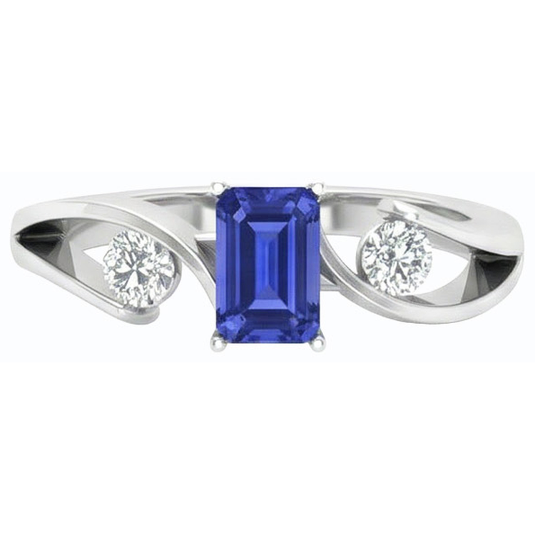 naturel diamant 1.75carats bague vue de profil
