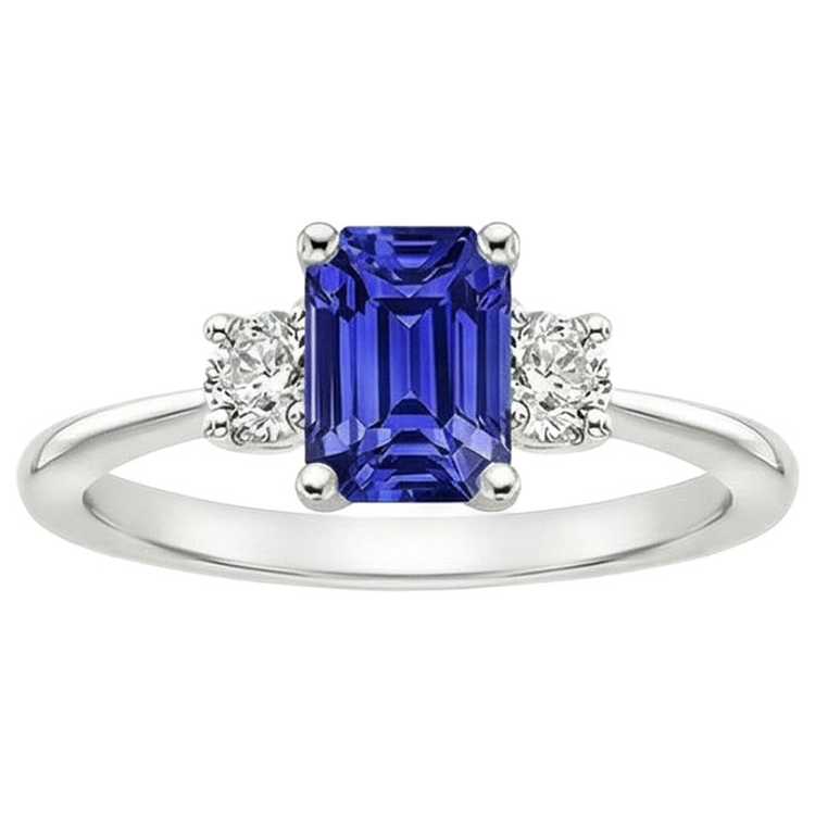 naturel round diamant 3.50carats bague vue de dessus