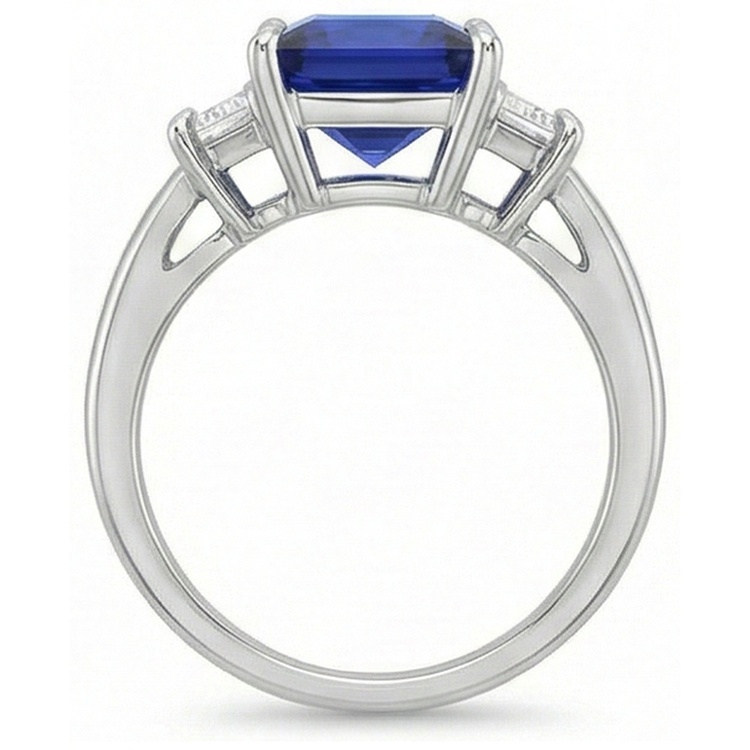 naturel diamant 5.25carats bague détail rapproché