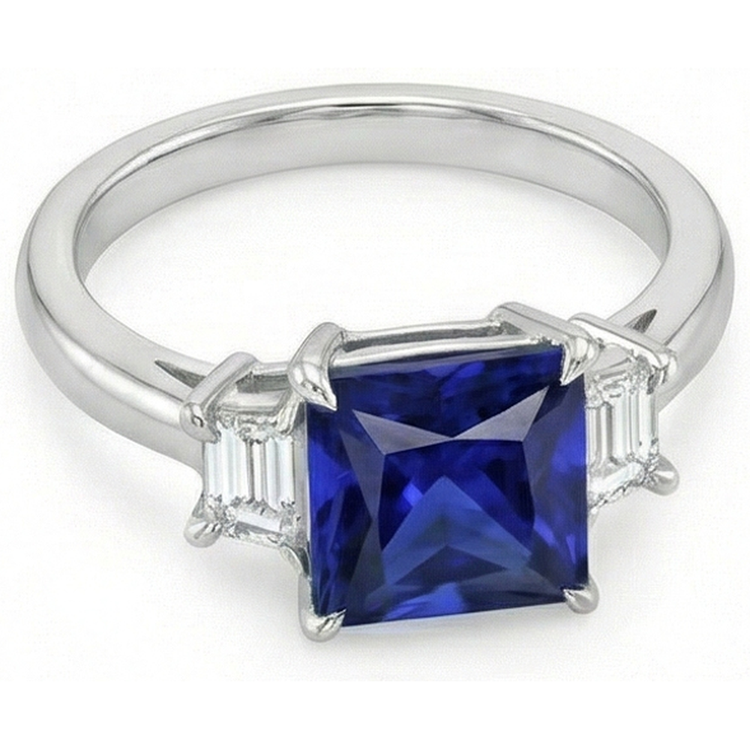 naturel diamant 5.25carats bague vue de dessus
