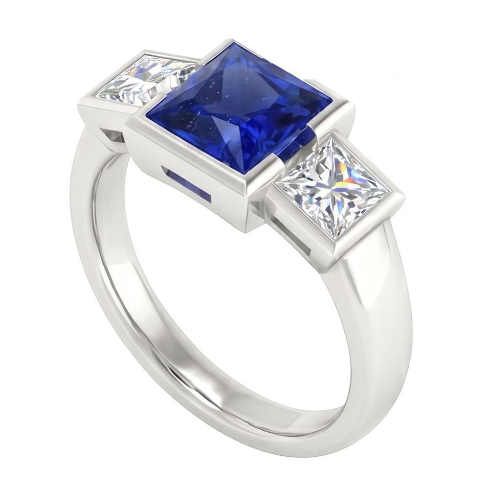 naturel diamant 2carats bague angle de côté