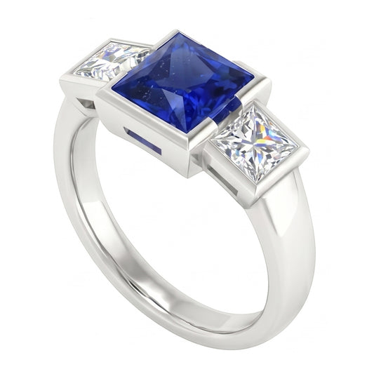 naturel diamant 2carats bague angle de côté