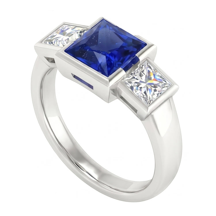naturel diamant 2carats bague angle de côté
