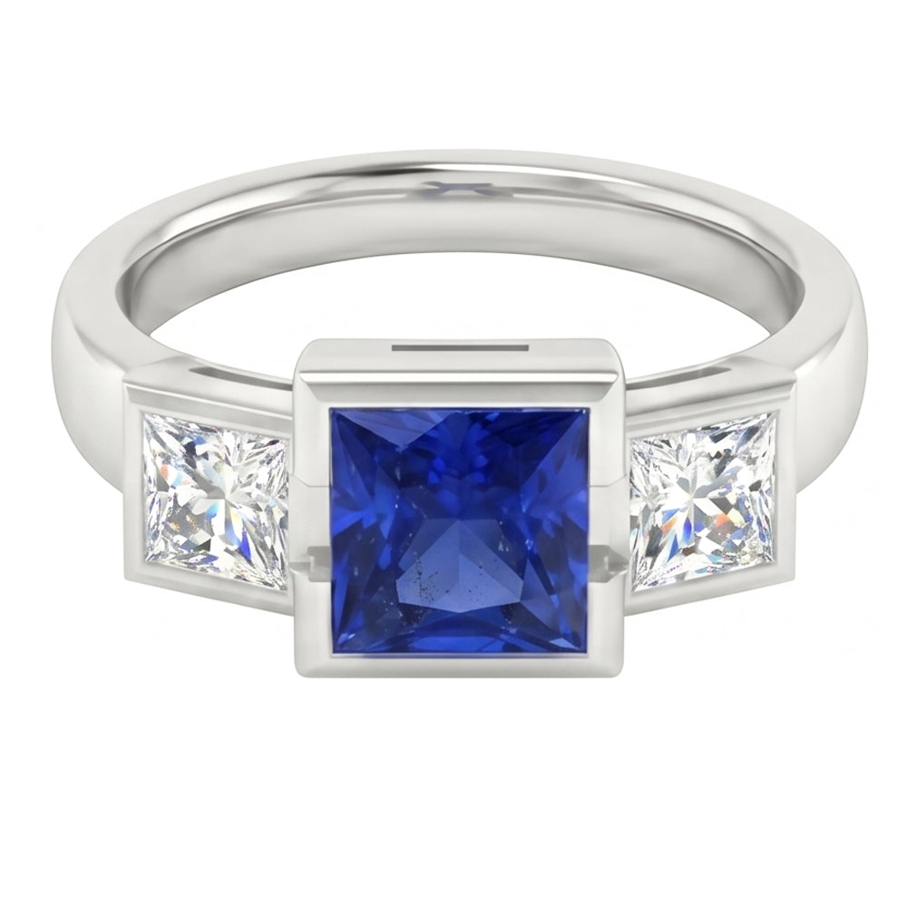 naturel diamant 2carats bague vue de dessus