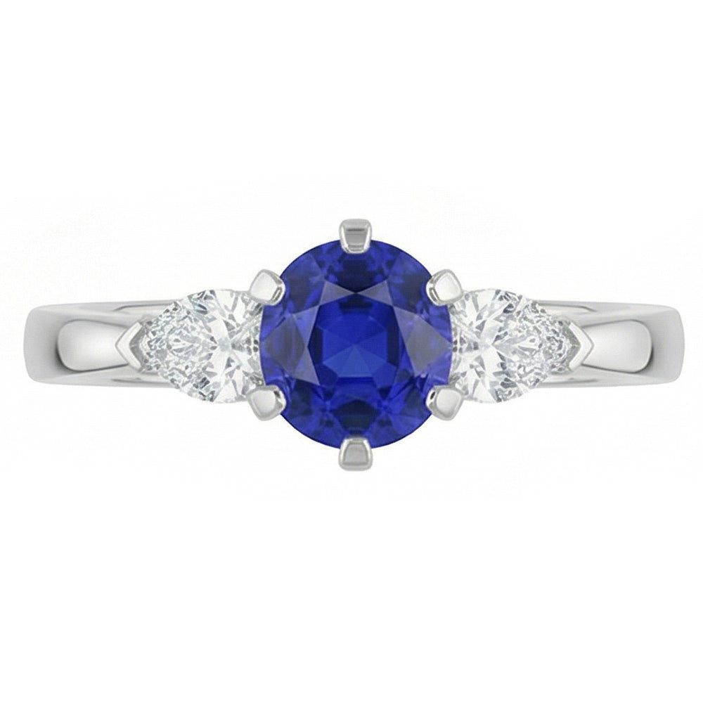 naturel round diamant 1.25carats bague détail rapproché