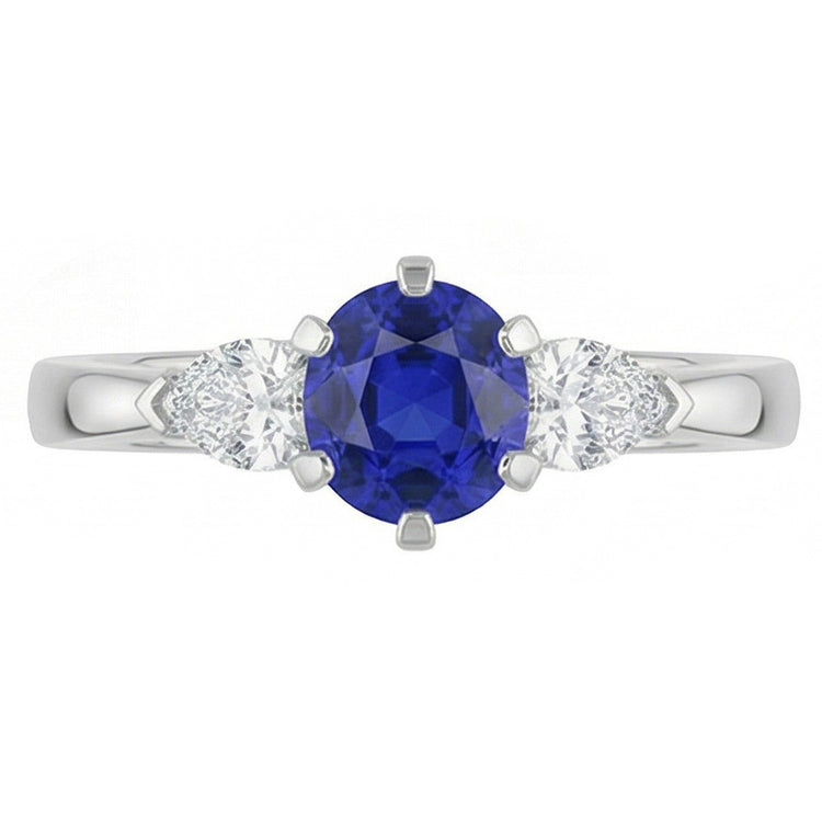 naturel round diamant 1.25carats bague détail rapproché