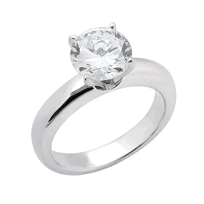 Bague Véritable Diamant Or Blanc 3 Carats