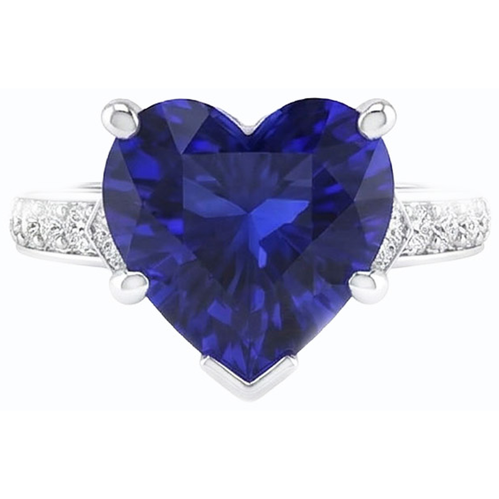 naturel round diamant 3.50carats bague vue de dessus