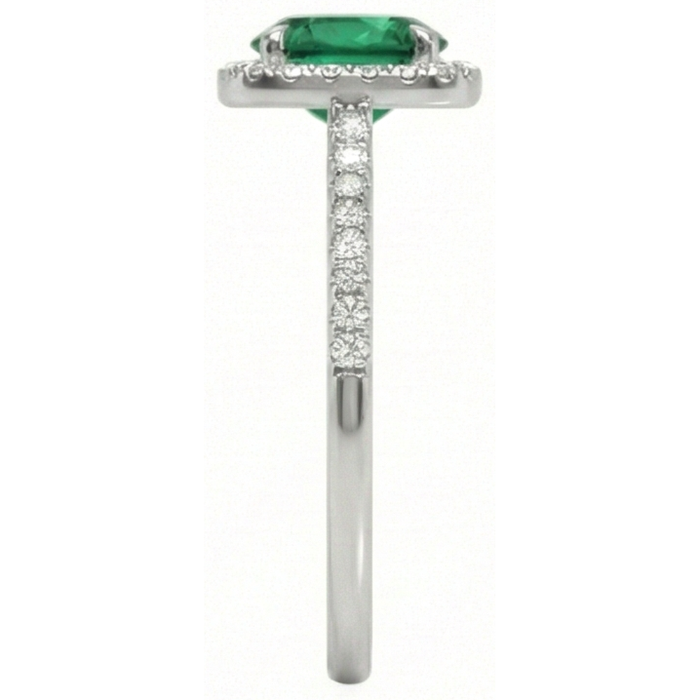 naturel oval diamant 5.75carats bague vue de dessus