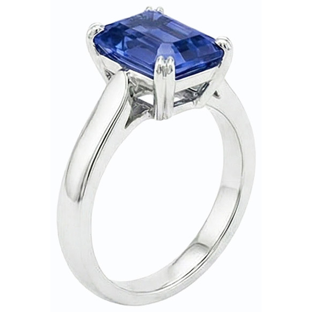 naturel diamant 2.50carats bague vue de profil