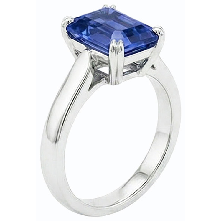 naturel diamant 2.50carats bague vue de profil