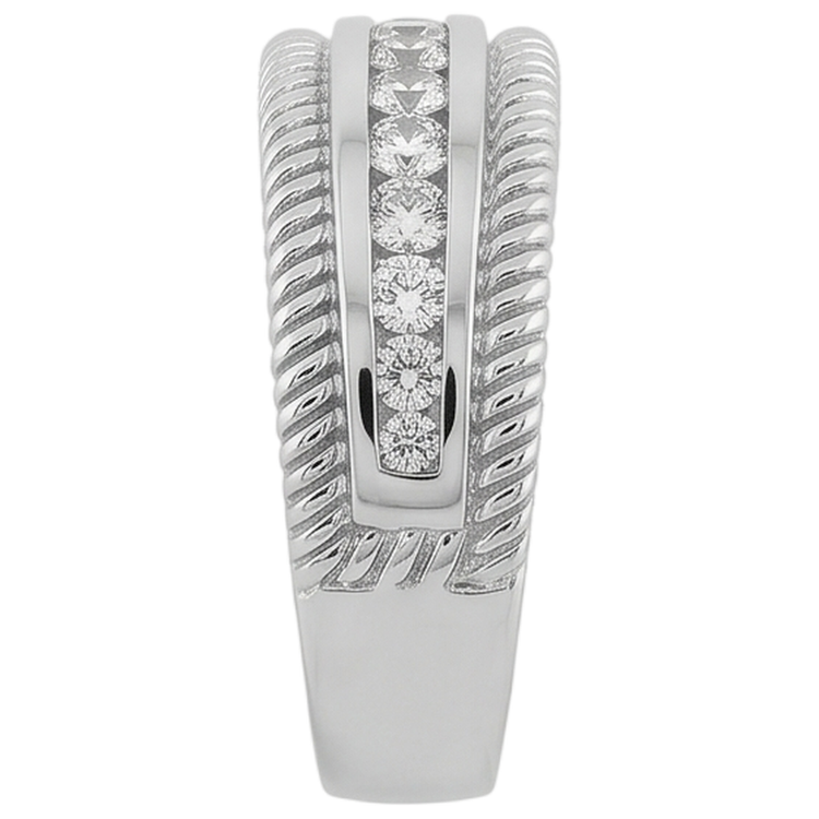 Bague anniversaire main droite diamant rond 2.50 carats