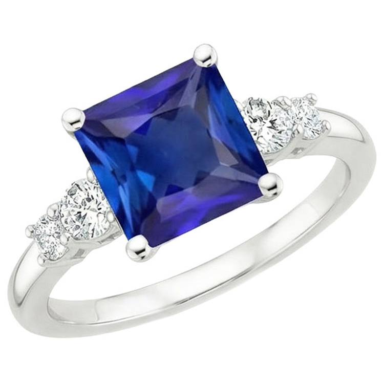 naturel diamant 5.50carats bague vue de dessus