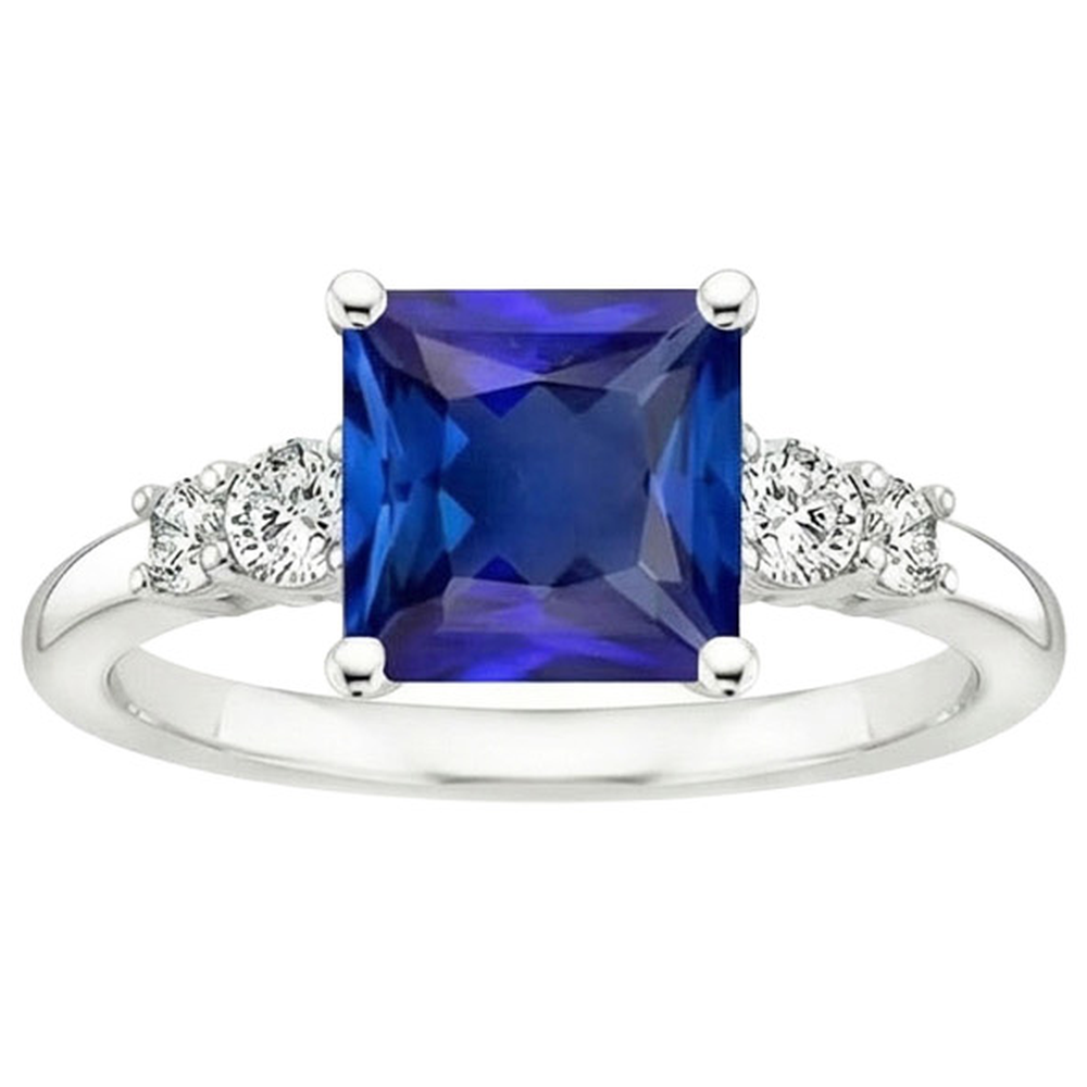 naturel diamant 5.50carats bague vue de profil