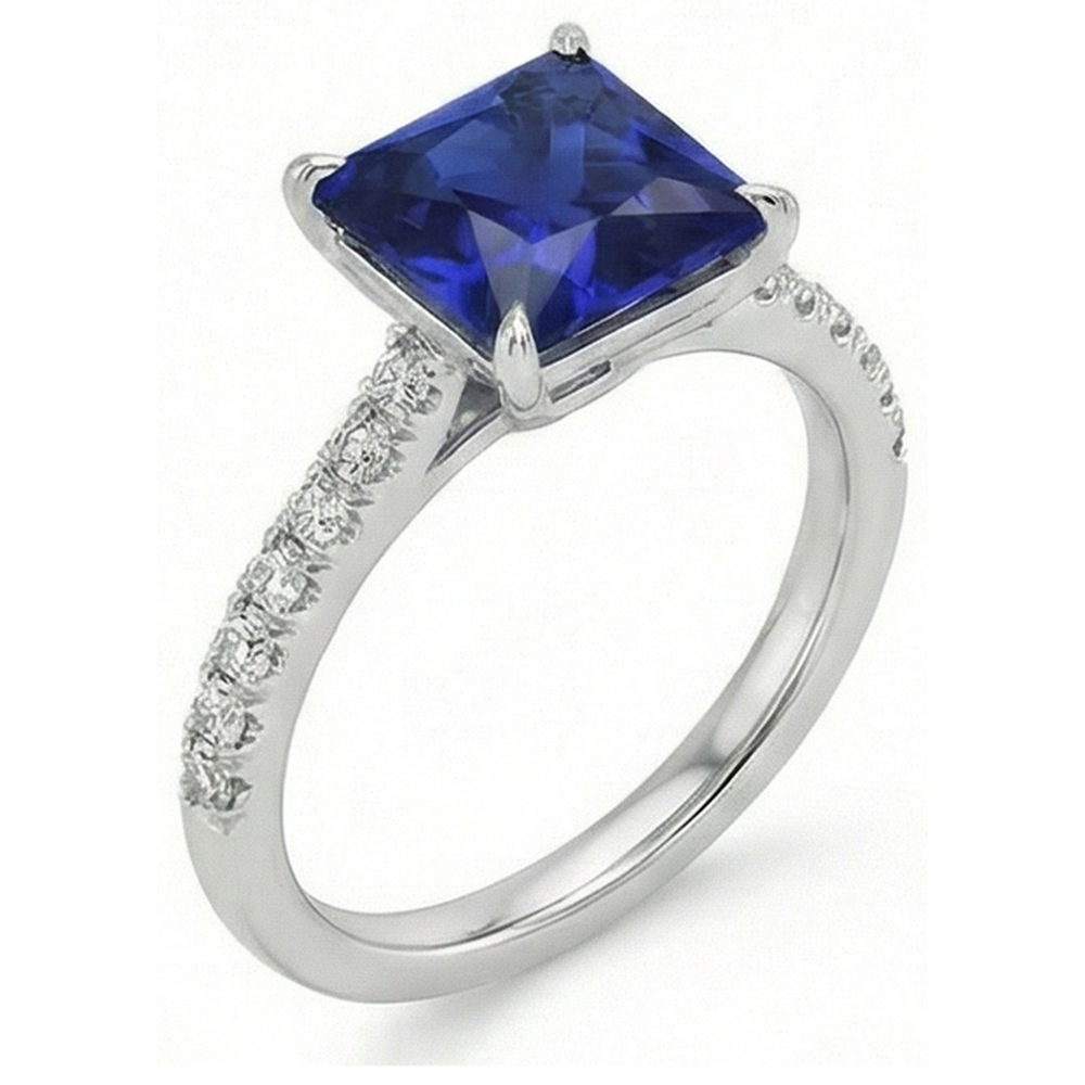 naturel diamant 5.50carats bague vue de dessus