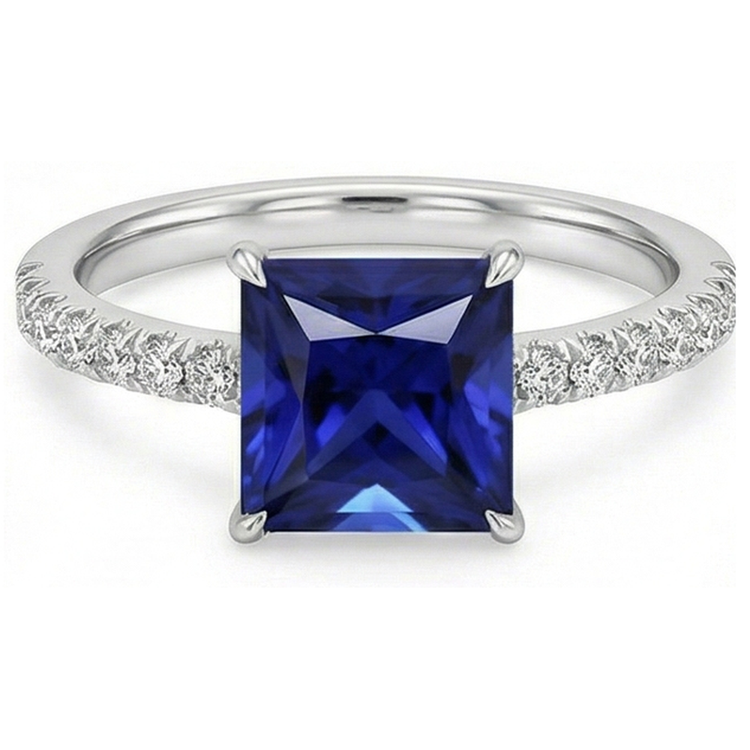 naturel diamant 5.50carats bague détail rapproché