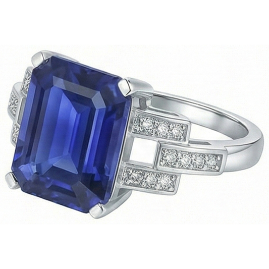 naturel diamant 4carats bague angle de côté
