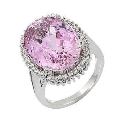 Bague de Fiançailles Diamant Kunzite