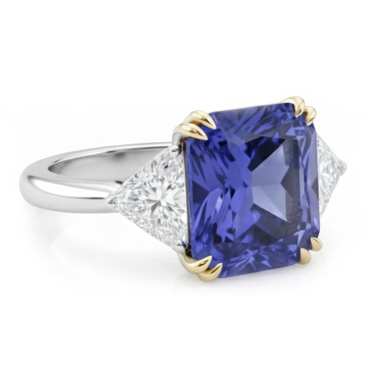 Bague de Fiançailles Diamant Naturels Extraits des Mines ( et non cultivés en laboratoire ) Saphir 7 Carat