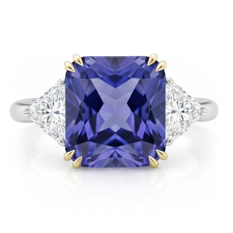 Bague de Fiançailles Diamant Naturels Extraits des Mines ( et non cultivés en laboratoire ) Saphir 7 Carat