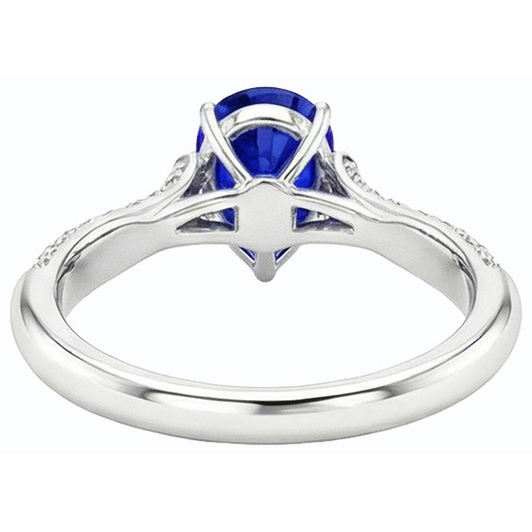 naturel pear diamant 3carats bague angle de côté