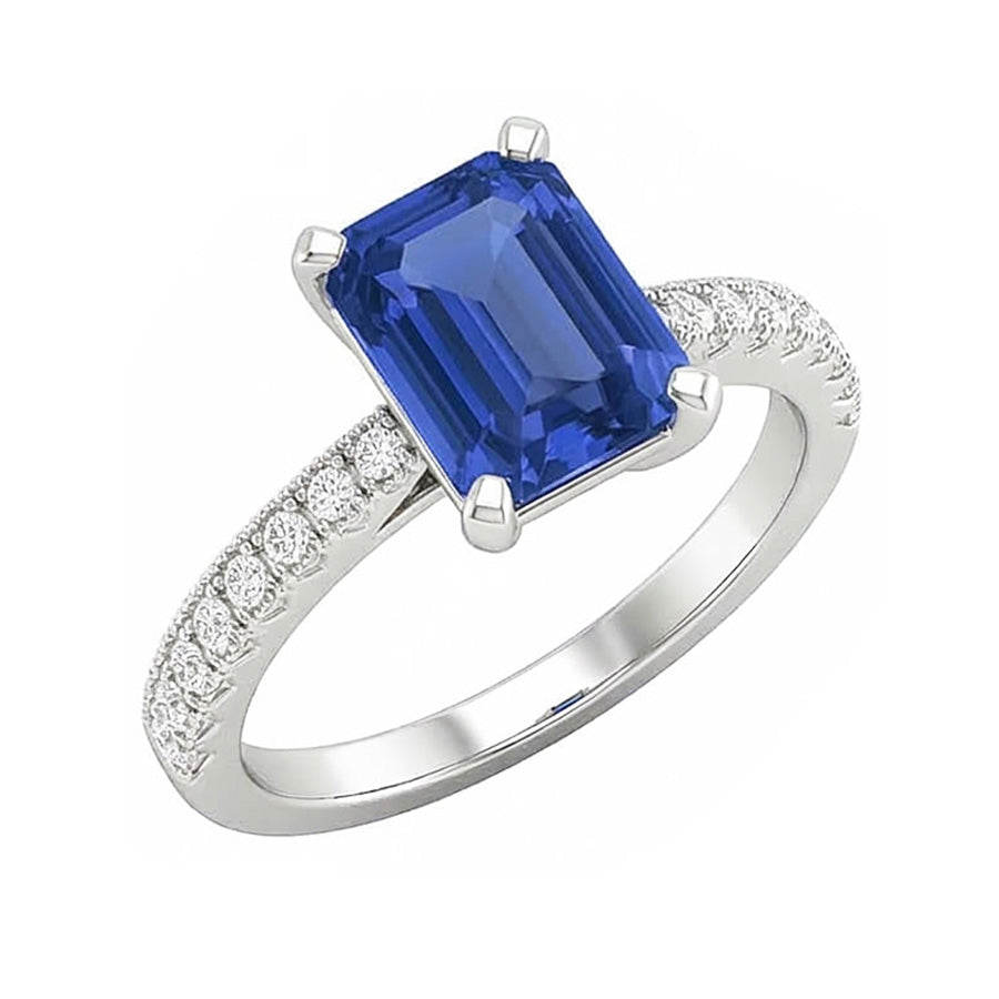 naturel round diamant 3carats bague angle de côté