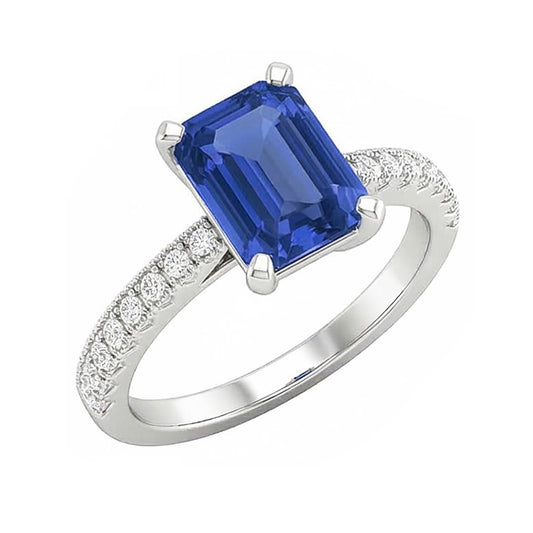 naturel round diamant 3carats bague angle de côté