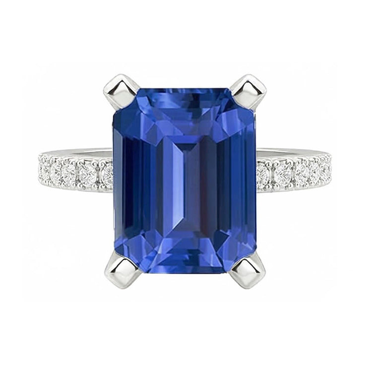 naturel round diamant 3carats bague vue de dessus