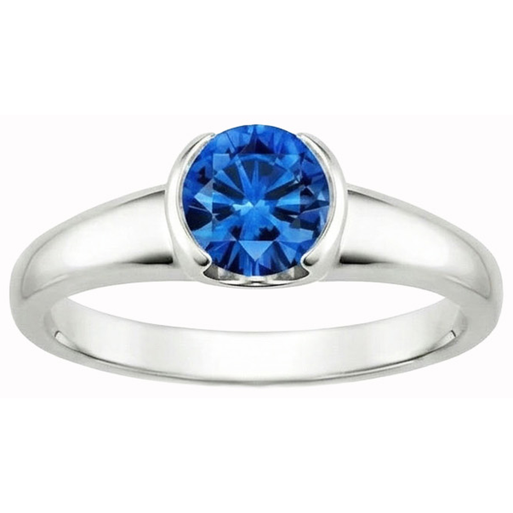 naturel round diamant 1.50carats bague angle de côté