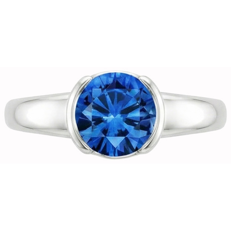 naturel round diamant 1.50carats bague détail rapproché