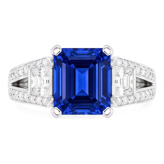 Bague de Fiançailles En Pierres Précieuses Du Sri Lanka