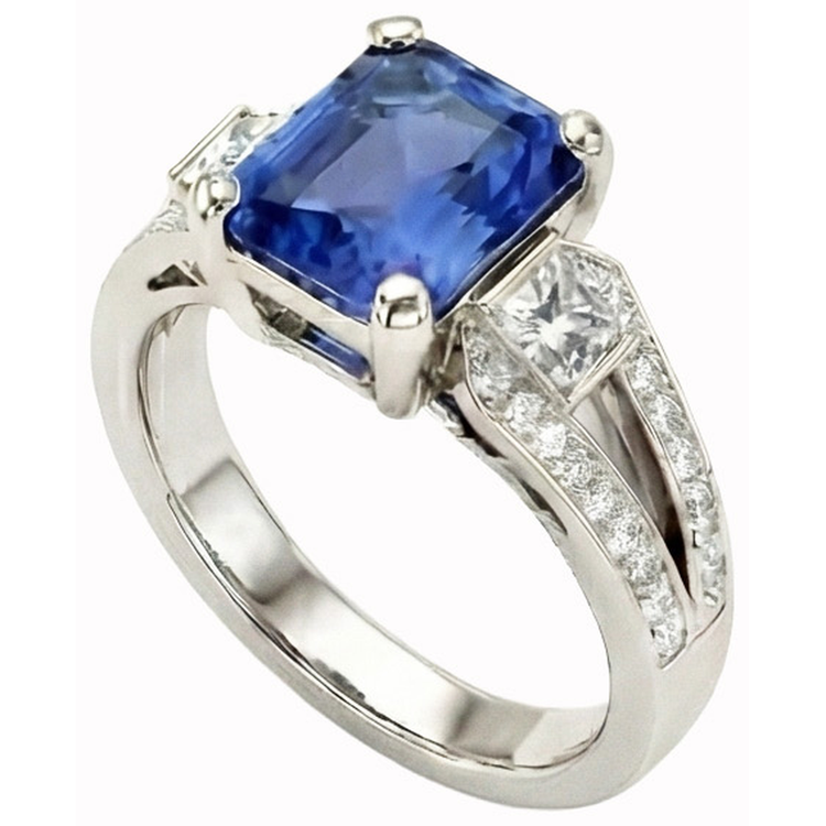 Bague de Fiançailles En Pierres Précieuses Du Sri Lanka