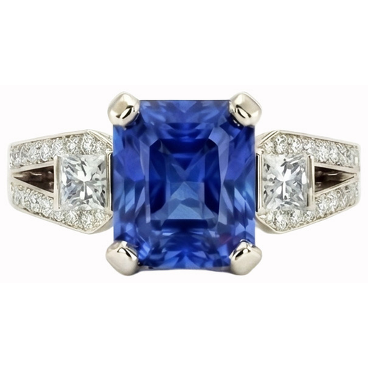 Bague de Fiançailles En Pierres Précieuses Du Sri Lanka