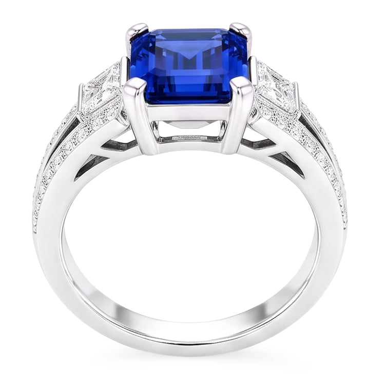 Bague de Fiançailles En Pierres Précieuses Du Sri Lanka