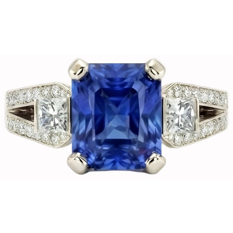 Bague de Fiançailles En Pierres Précieuses Du Sri Lanka