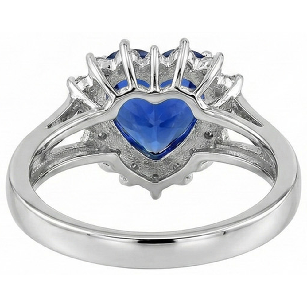 naturel diamant 7carats bague avec accents diamants