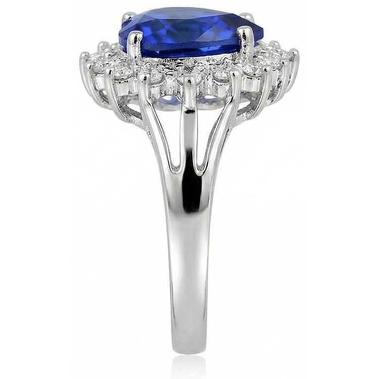 naturel diamant 7carats bague vue de profil