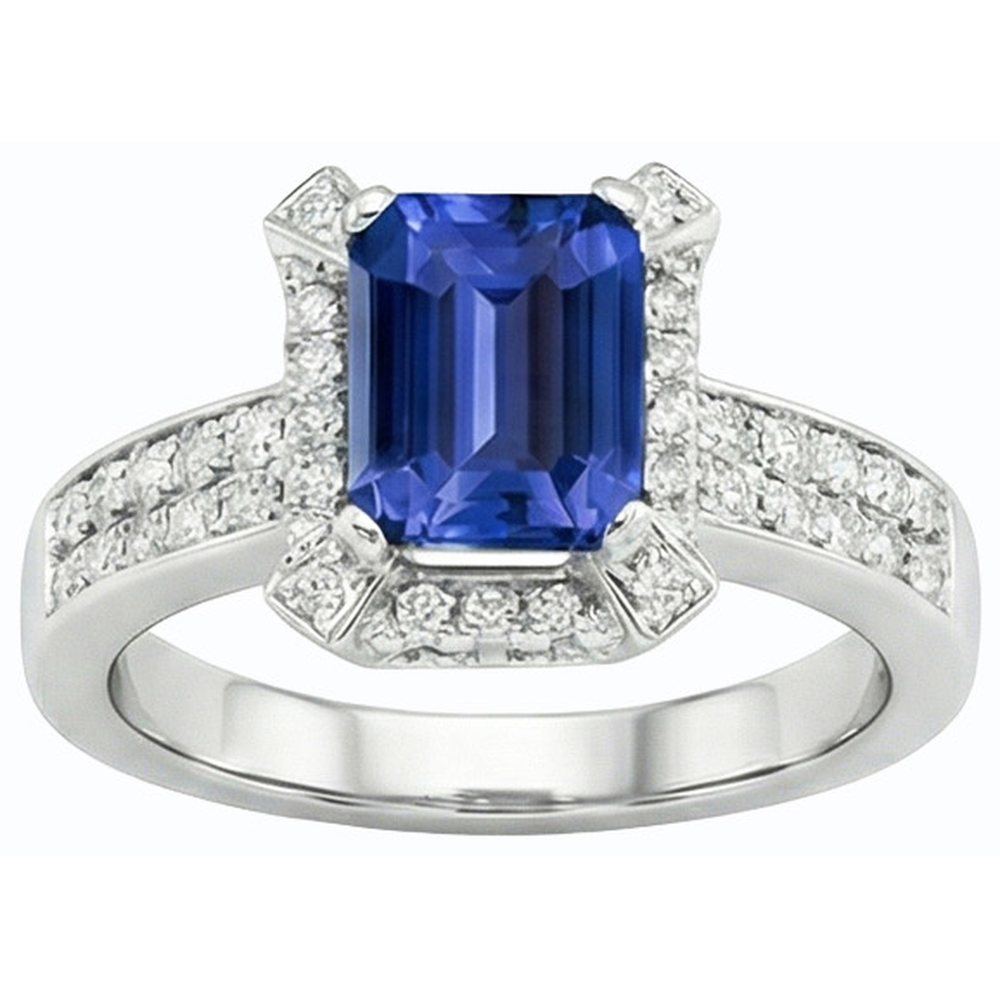 naturel diamant 3.50carats bague vue de dessus