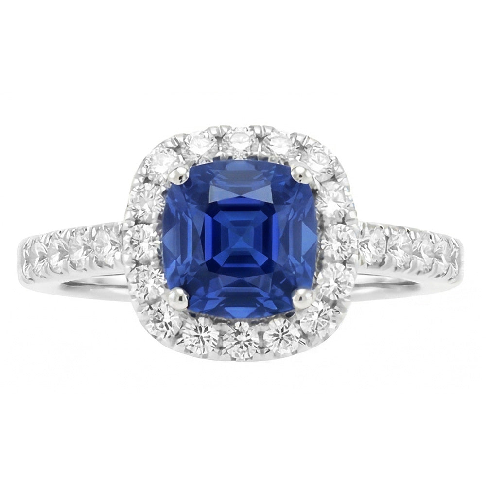 naturel round diamant 3.50carats bague angle de côté