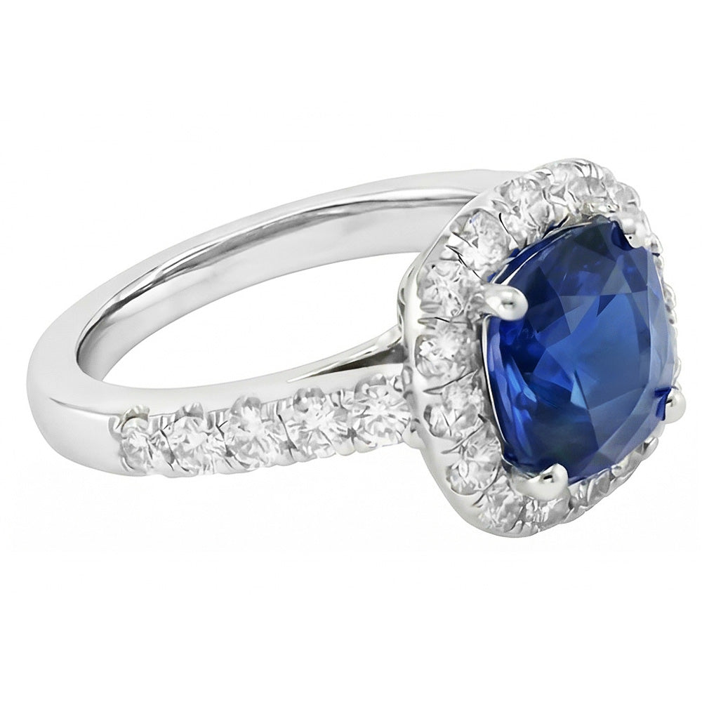naturel round diamant 3.50carats bague vue de dessus