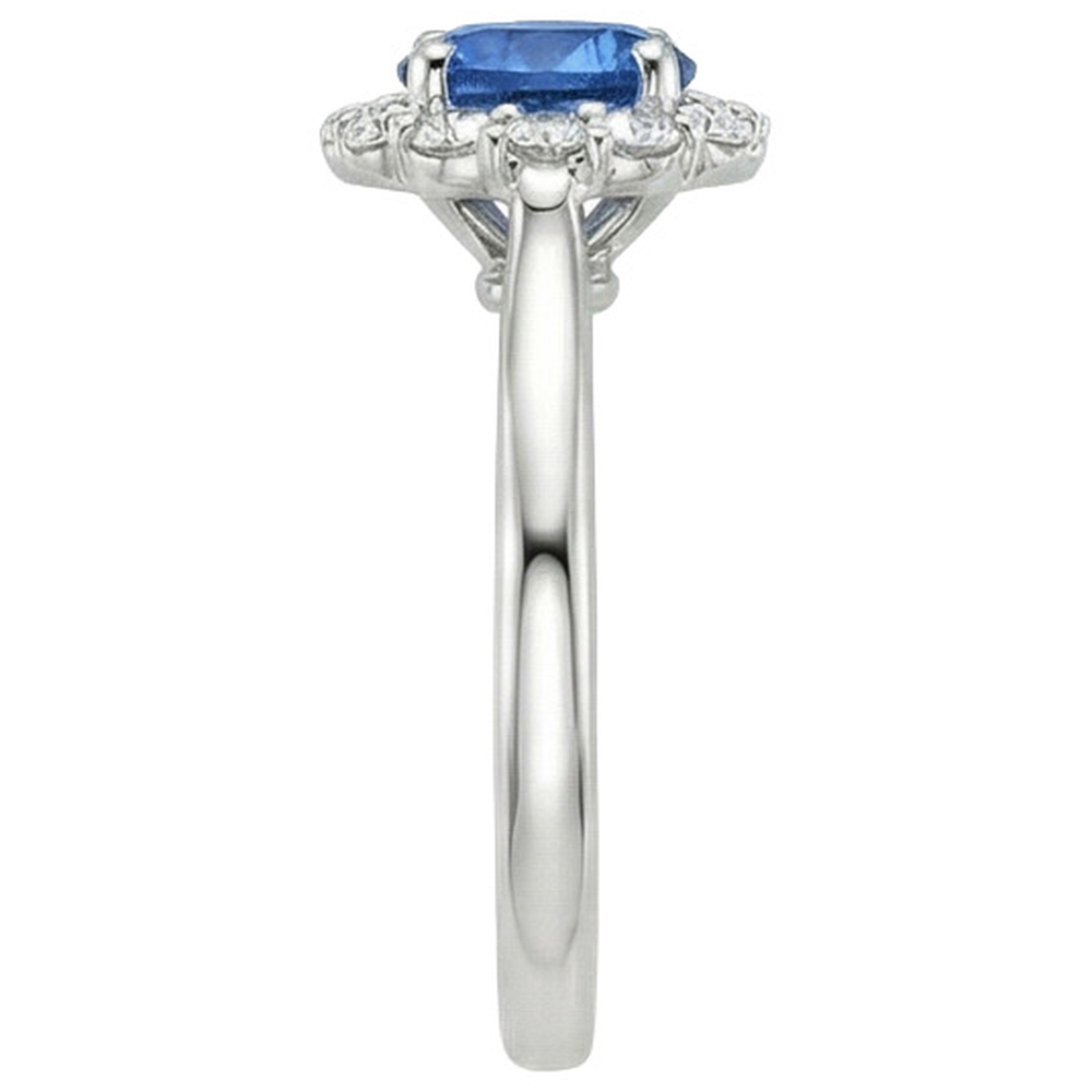 naturel round diamant 3.35carats bague vue de dessus
