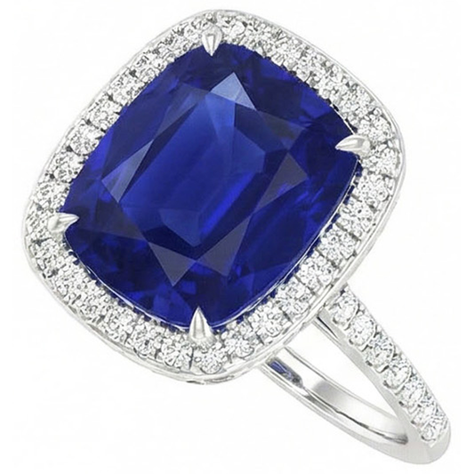 naturel round diamant 7carats bague angle de côté