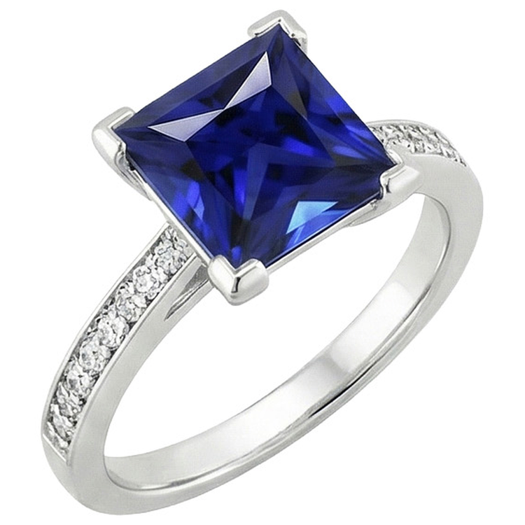 naturel diamant 4carats bague angle de côté