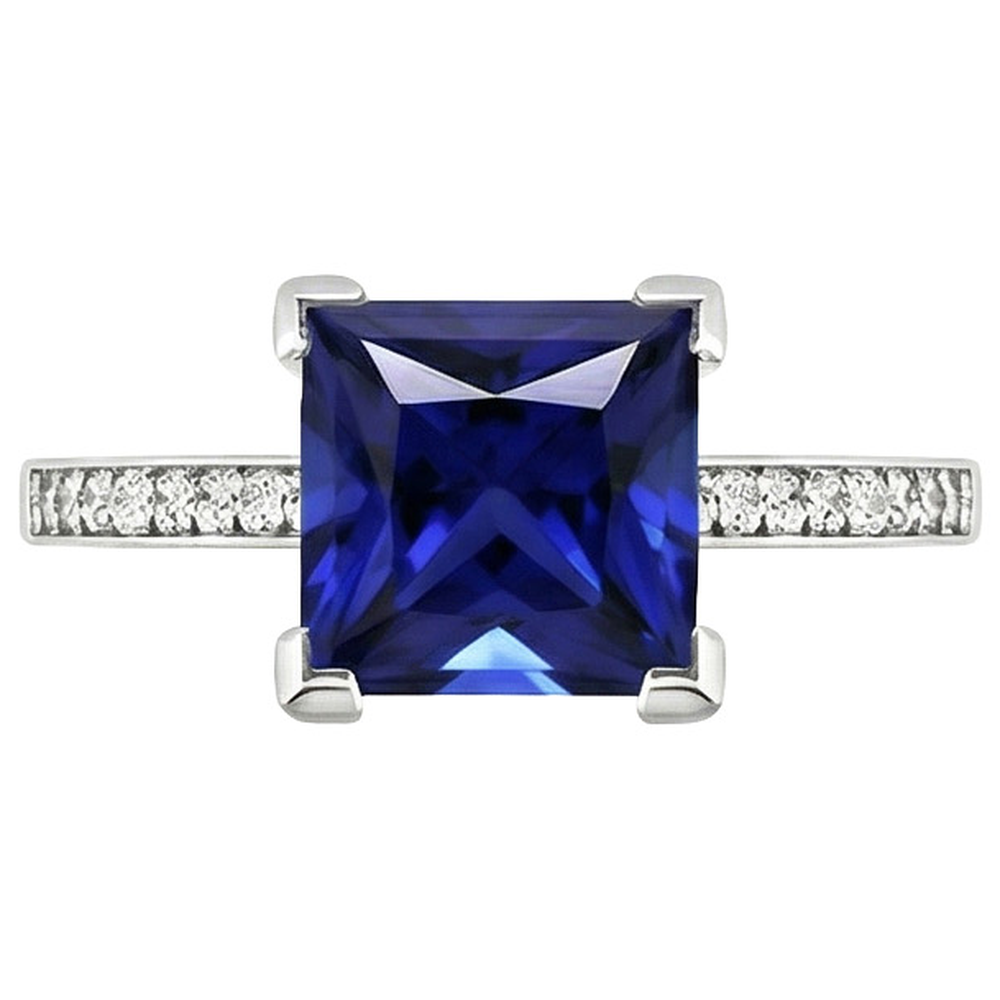 naturel diamant 4carats bague détail rapproché