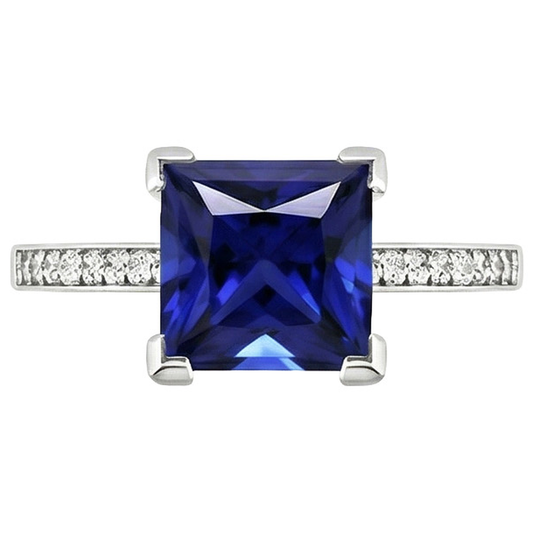 naturel diamant 4carats bague détail rapproché