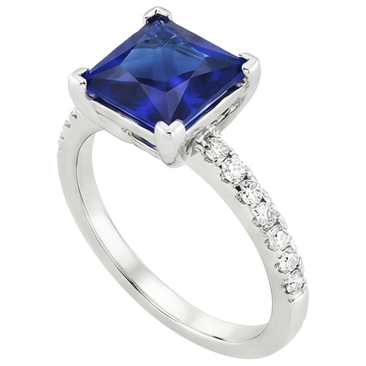 naturel diamant 5.25carats bague vue de dessus